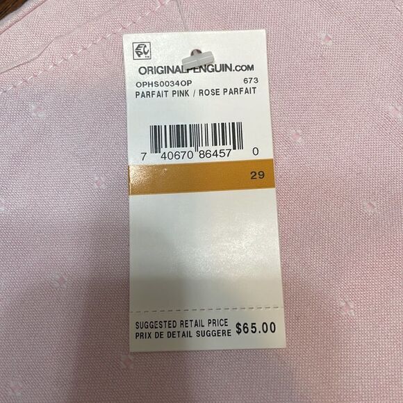 ORIGINAL PENGUIN pink bermuda shorts - Picture 10 of 13